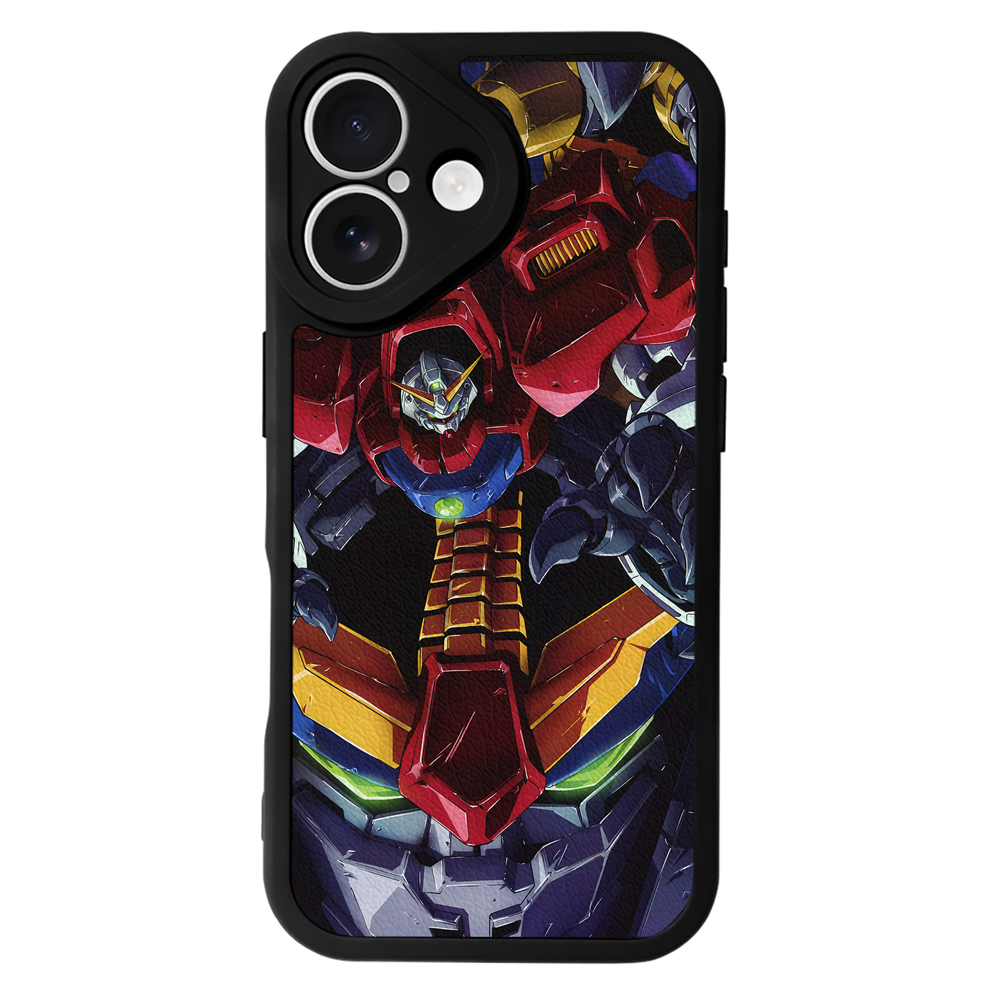 （画像用） 機動戦士ガンダム Mobile Suit Gundam 【iPhone 16シリーズ対応】シリコンスマホケース（レザー調） 材質：シリコン
